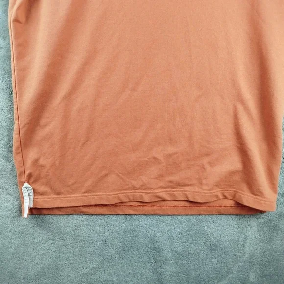 Maceoo Mozart Solid Coral Pique Polo Shirt Mens Size Large Short Sleeve - Picture 3 of 14